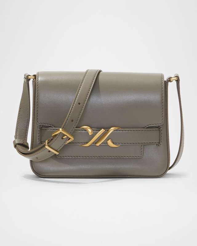 Buckle Box Leather Crossbody Bag